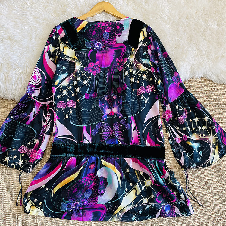 缎面真丝连衣裙春夏女装小码修身气质印花裙子低腰 70%桑蚕丝短裙,淘宝优惠券,粉丝福利购,淘宝优惠卷