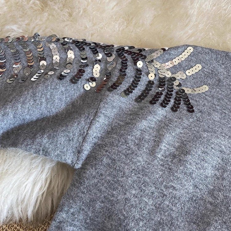 大牌厚100纯羊绒衫女士毛衣秋冬洋气宽松亮片高档低领羊绒打底衫,淘宝优惠券,粉丝福利购,淘宝优惠卷