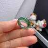 11-circle Burmese natural jade A-grade ice-colored ring 227#
