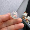 11-12 circle Myanmar natural jade A goods ice floating gold wire sun green ring HZG#