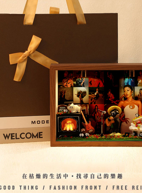 吉克隽逸周边相框礼物生日创意玄关收纳摆件桌面礼品明星演唱会