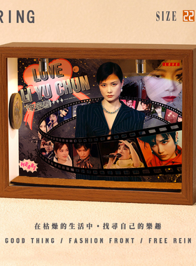 李宇春周边专辑相框小屋小纪念创意音乐造景手工礼物微缩装饰摆件