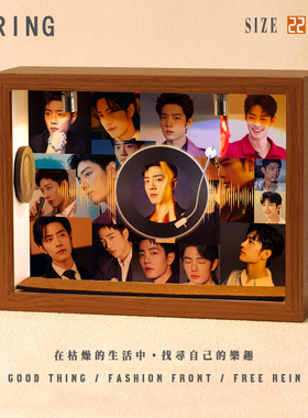 肖战周边音乐专辑相框创意桌面礼物造景摆件生日礼品送男生女生