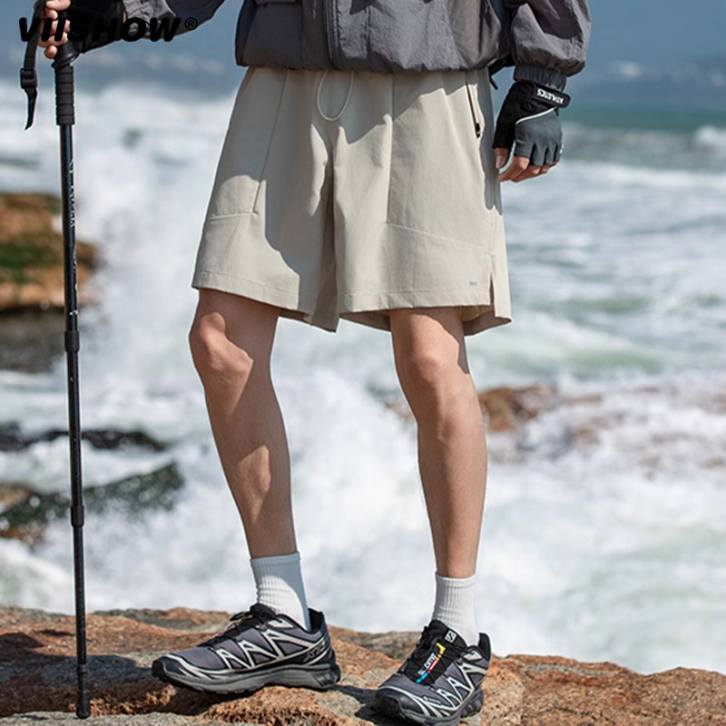 VIISHOW男士运动短裤男潮牌冰丝速干裤2025新款半截裤夏季五分裤,淘宝优惠券,粉丝福利购,淘宝优惠卷