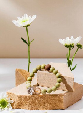 【李晟同款】日出藏香珠手串绿玛瑙手链