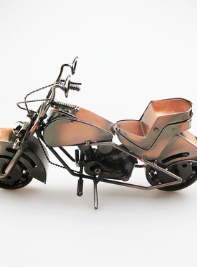 超大号创意怀旧铁艺摩托车模型仿古家居装饰工艺品摆件C5