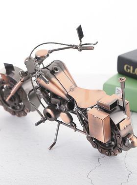 特大号摩托车模型 欧式家居摆件客厅家装饰品 铁艺工艺品