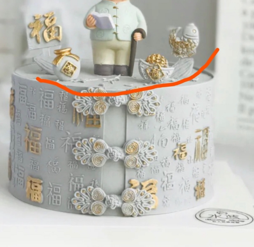 翻糖巧克力硅胶模具 中式祥云金鱼鲤鱼浪花竹子福寿生日蛋糕装饰 - 图3