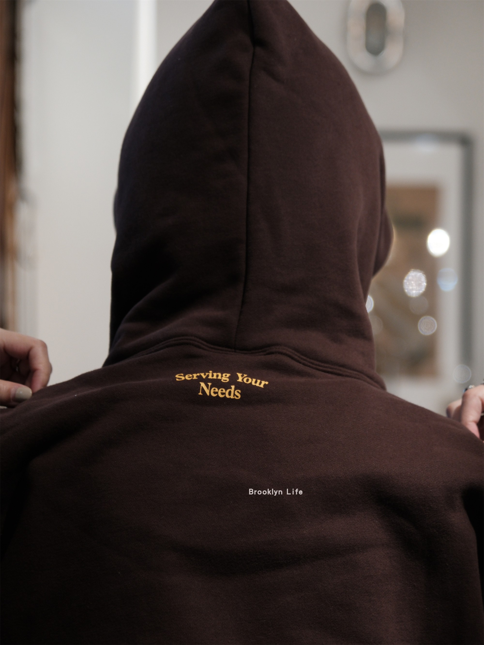 现货 SERVING YOUR NEEDS /THE GREAT TOWER HOODIE带帽抓绒卫衣 - 图0