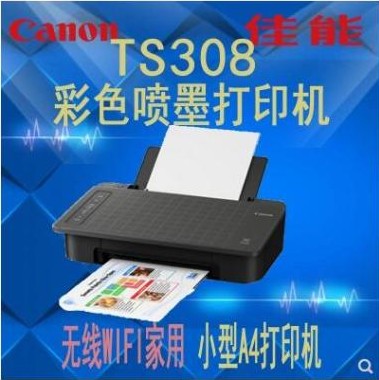 正品 佳能 TS208 TS308 IP2880S彩色喷墨打印机家用学生照片打印 - 图0