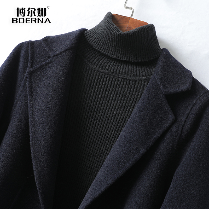 小西装女外套短款修身气质小个子双面呢2025秋冬新款显瘦毛呢西服,淘宝优惠券,粉丝福利购,淘宝优惠卷