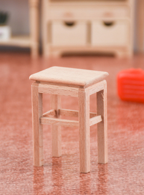 迷你家具木制微型板凳落地摆件