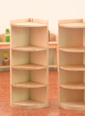 娃娃屋家具玩具模型多层柜子摆件