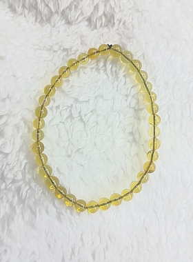 天然金珀内雕花手链7.0mm左右琥珀珠串挂坠饰品胸饰自掌眼选保真