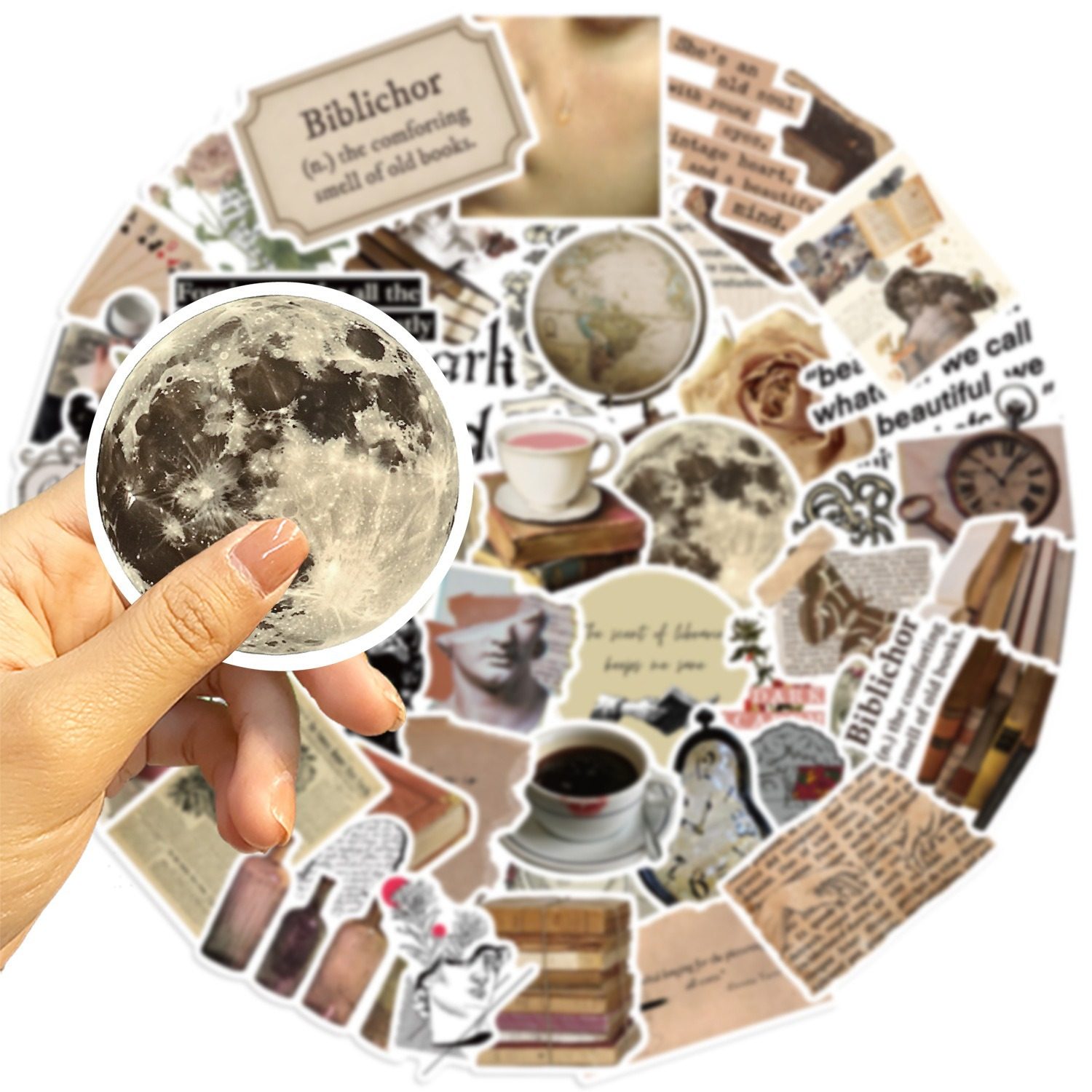 50张跨境新款暗黑美学涂鸦贴纸装饰吉他笔记本行李箱DIY防水,淘宝优惠券,粉丝福利购,淘宝优惠卷