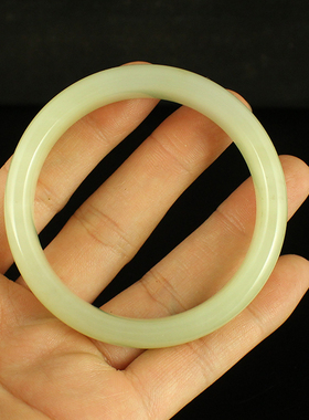 天然手镯新疆和田玉送证书