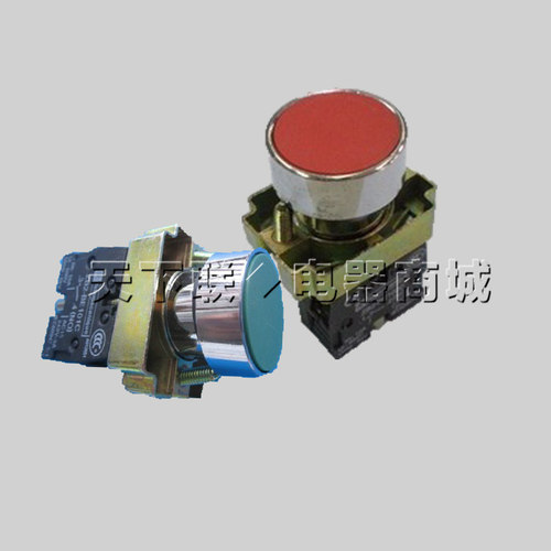 金属型XB2-BA31BA61BA42BA51自复位点动启动按钮开关常开常闭触点 - 图0