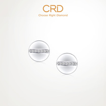 CRD Kentiles PT950 Diamonds Platinum Earrings Bolt Minimalist Styling Platinum Earrings Earrings Diamond Earrings