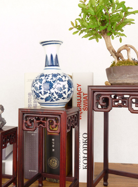 微型盆景花架子桌面复古小物件