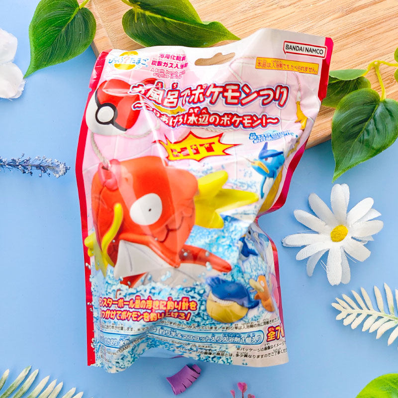 日本万代宝可梦泡澡球鲤鱼王可达鸭钓鱼玩具盲盒泡澡浴盐1枚230g,淘宝优惠券,粉丝福利购,淘宝优惠卷
