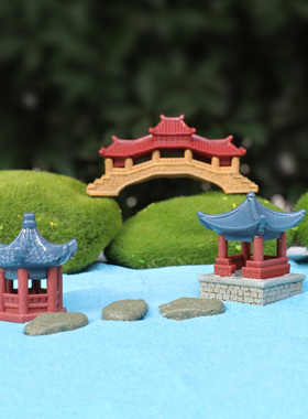 古风亭台楼阁树脂造景小摆件