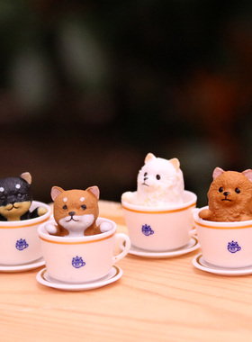 散货茶杯犬男孩女孩盲盒小摆件