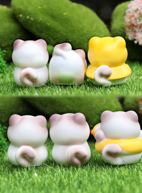 萌宠暹罗猫树脂公仔玩偶盲袋玩具