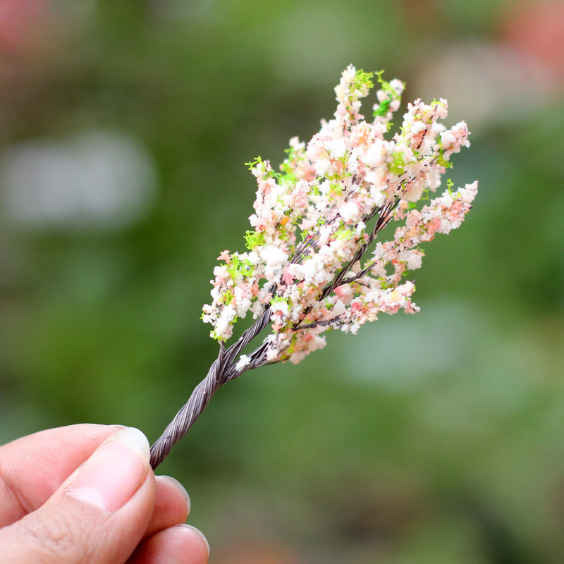 仿真花树微景观造景仿真树樱花树柳树果树多肉植物苔藓生态瓶材料 - 图3