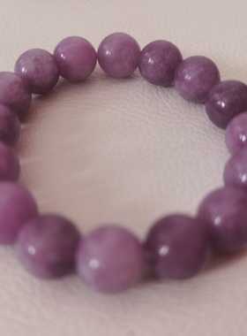 佘太翠贵妃紫玉珠串天然紫色10-14m手链女饰品民族风现货不退换秒