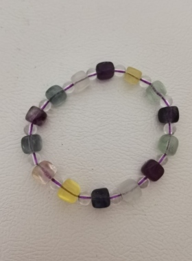 萤石手链天然珠串女饰品