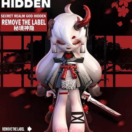 病娇少女二代盲盒撕掉标签系列潮玩手办暗黑公仔玩具礼物桌面摆件 - 图0