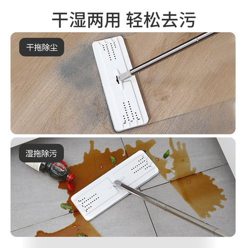 美丽雅拖把配件加厚拖布头带桶平板挤水拖替换装拖把头替换头通用 - 图2