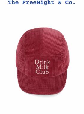 FreeNight 美式复古drinkmilkclub灯芯绒节日限定儿童短檐五片帽