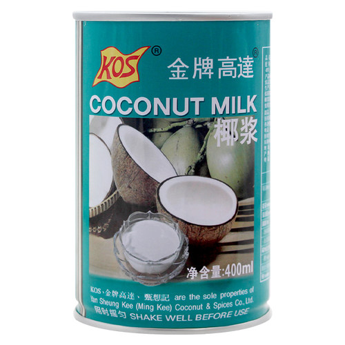 kos金牌高达椰浆400ml椰汁浓缩椰浆做西米露马蹄材料奶茶店椰浆 - 图3