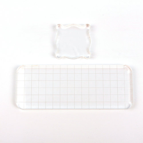 亚克力手柄5*5/16*6透明小中号使用配件基础 手帐印章子用品DIY用 - 图3