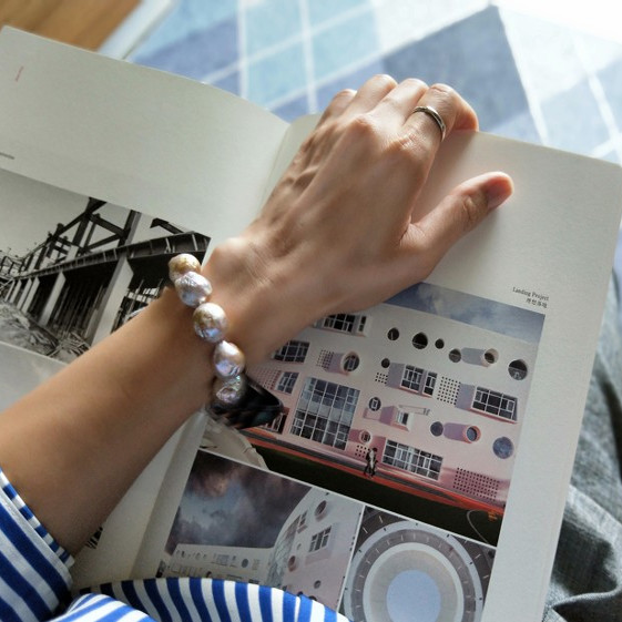 正品原创设计 天然淡水珍珠 锁骨链颈链 巴洛克异形珍珠 短项链 - 图2