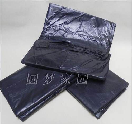 家用工用酒店 加厚塑料袋平口垃圾袋 50只装 环保型大号45X50包邮 - 图1