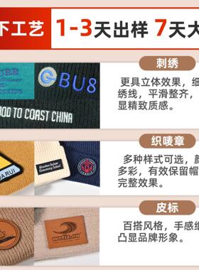 REACH认证冬季腈纶针织帽定制 跨境户外防寒保暖大头围毛线帽定做