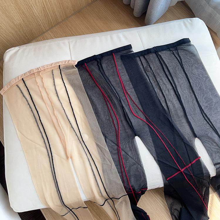 纯欲性感十字虾线丝袜一线裆5D超薄连裤袜黑丝竖线打底袜A195,淘宝优惠券,粉丝福利购,淘宝优惠卷