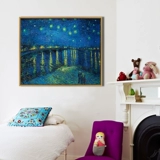 Под звездной рекой Sky River Van Gogh Star Night Night Living Room Фана Фоны Стена Стена Живопись Импрессионист Мастер Внутренний масляной живопись украшение
