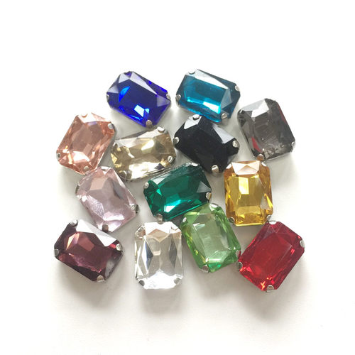 10*14mm长方手缝爪钻水钻补钻婚纱礼服DIY发夹装饰配件服装辅料 - 图2