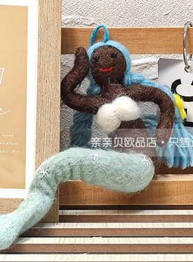 正品授权feltsogood尼泊尔手工毛毡挂件钥匙扣挂饰小猪小狗玩偶