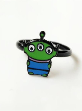 卡通风动画史迪奇唐老鸭开口戒指