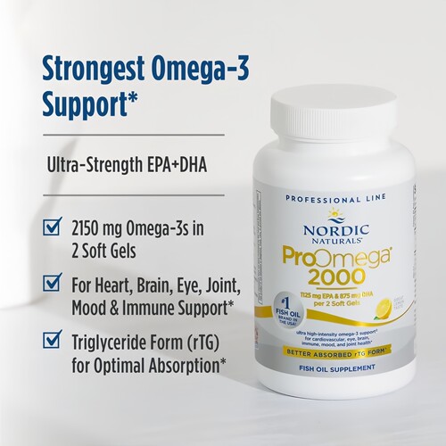 美国Nordic Naturals挪威小鱼proomega 2000专业级rtg深海鱼油 - 图2