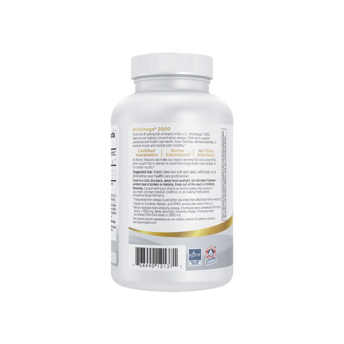 美国Nordic Naturals挪威小鱼proomega 2000专业级rtg深海鱼油 - 图1