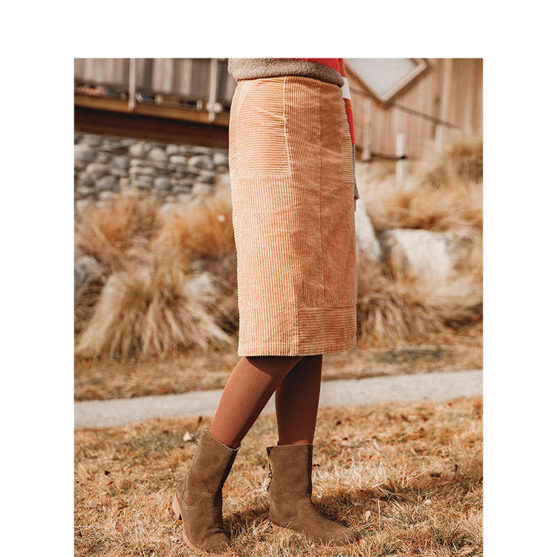  茵曼翰飞半身裙