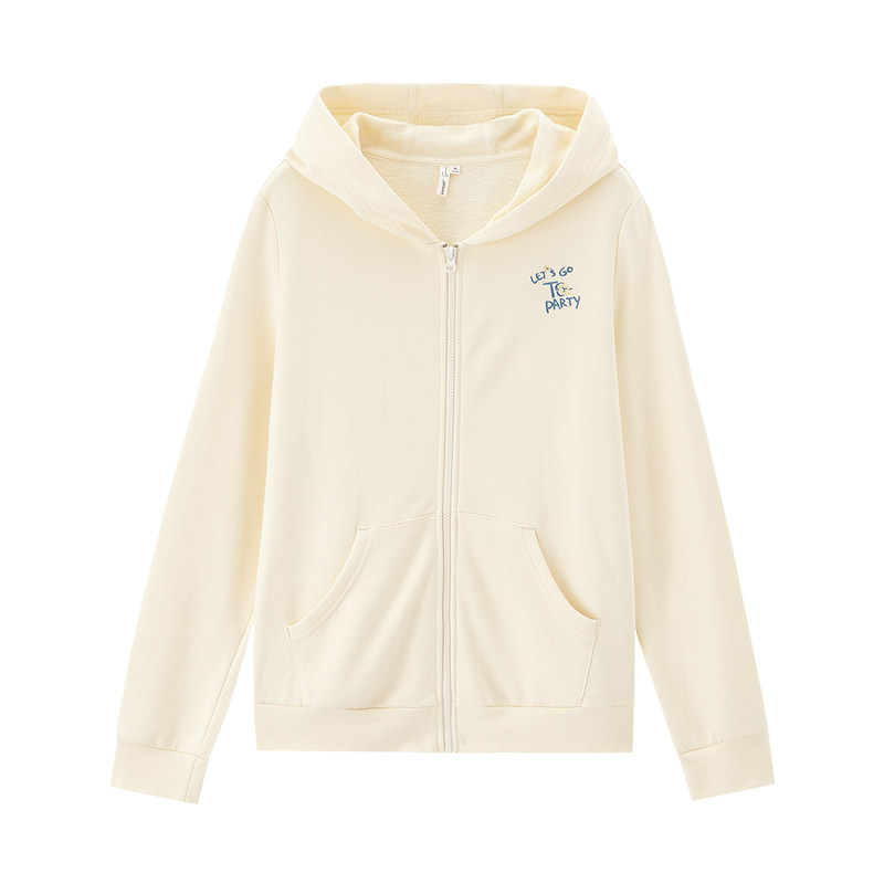 茵曼连帽春秋2020新款拉链运动卫衣 茵曼田田极客短外套