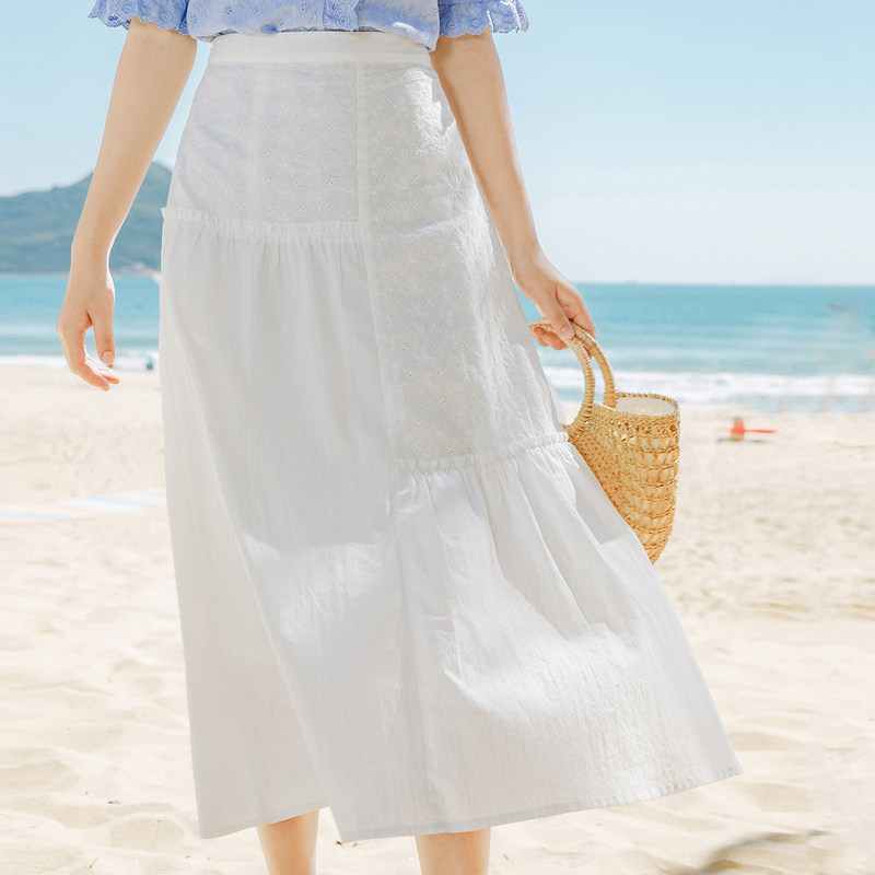 茵曼旗舰店全棉2020新款少女半身裙 茵曼筱茵半身裙