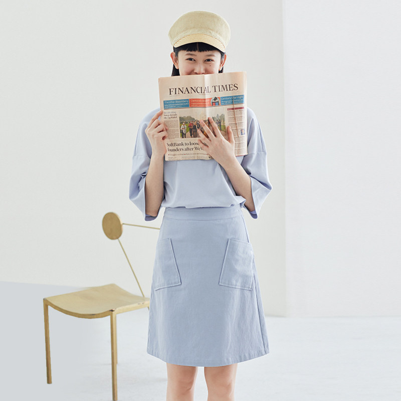 茵曼旗舰店2020秋冬新款纯棉半身裙 茵曼筱茵半身裙