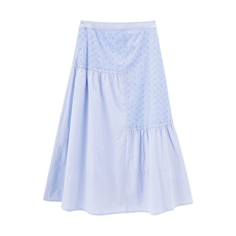 茵曼旗舰店全棉2020新款少女半身裙 茵曼筱茵半身裙